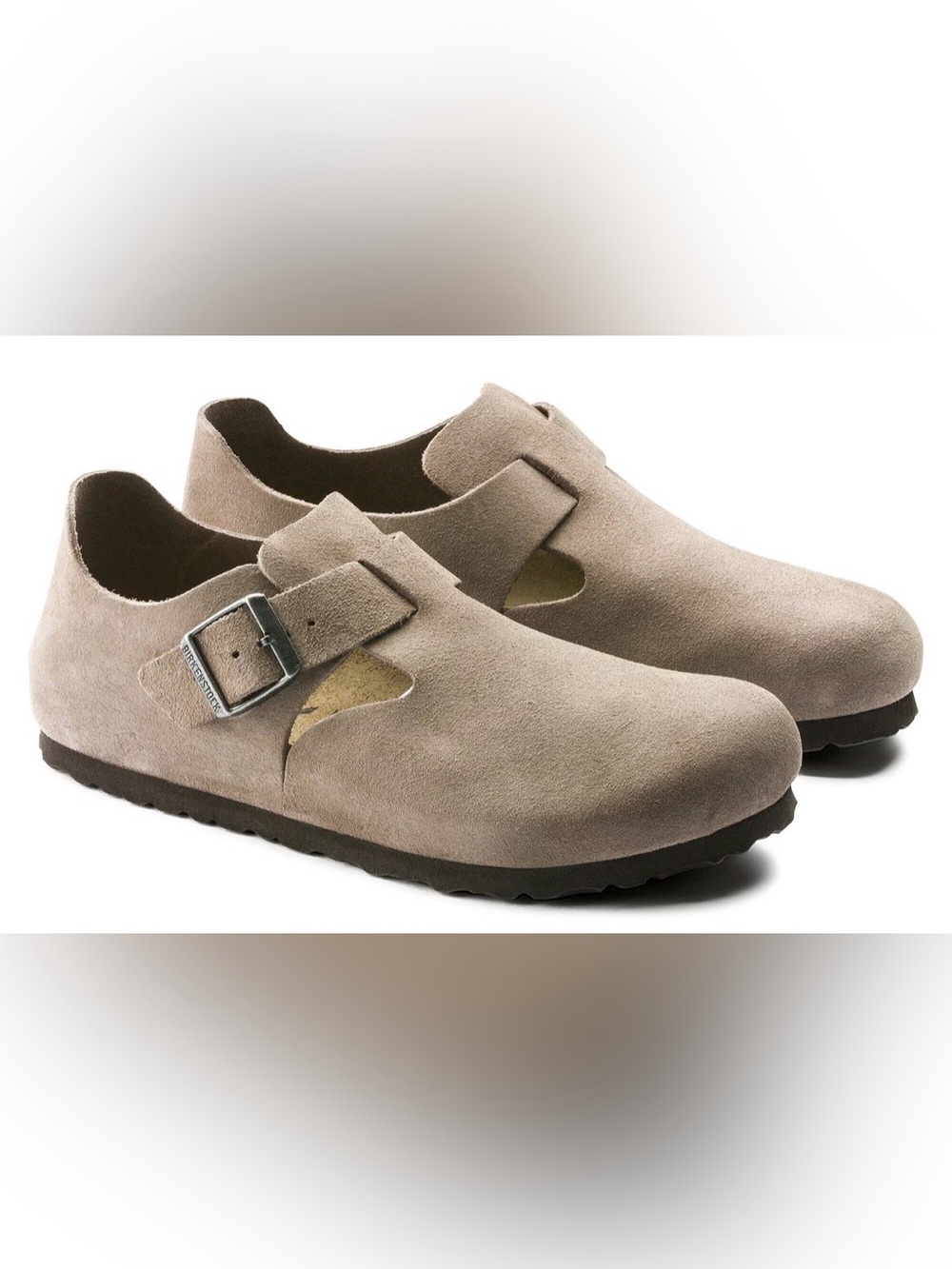 Birkenstock “London” BS Faded Khaki Leather Shoe Size 44/11 Mens
